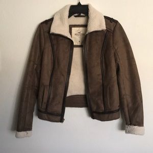 Hollister jacket size M color brown